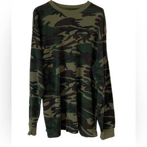URBAN MENS CAMO THERMAL SHIRT XL